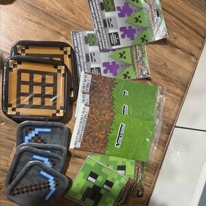 Minecraft Party Supplies Set